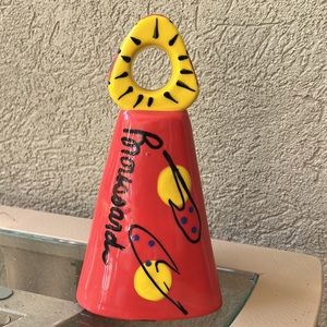Vtg BROUSSARD Hand painted Colorful and Whimsical Bell Style Figurine 7.75” tall